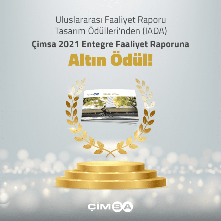 Çimsa’nın Entegre Faaliyet Raporu’na 2. Altın Ödül
