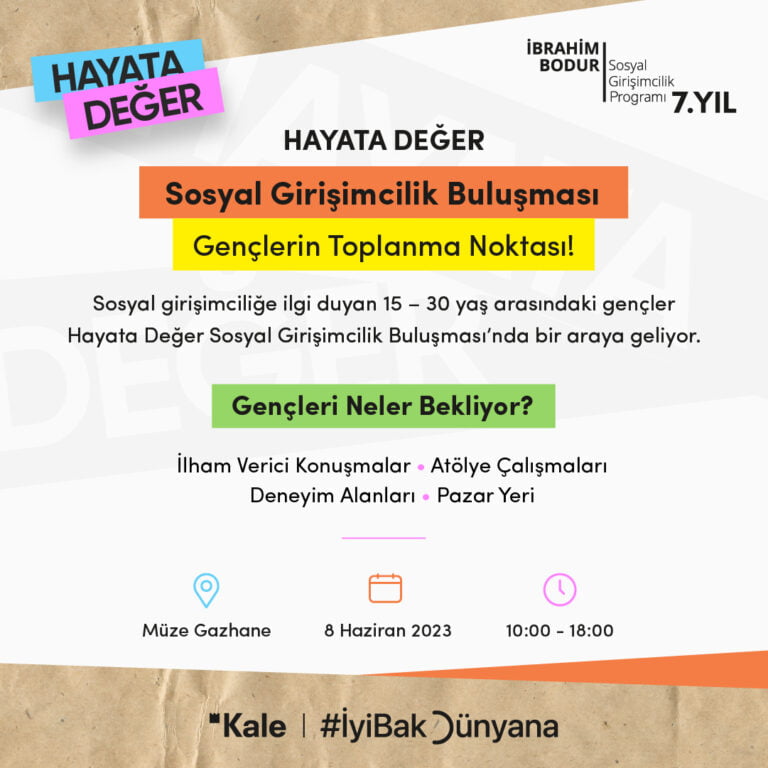 Kale Grubu sosyal girişimciler ve gençlerle dünyaya iyi bakmanın yollarını arıyor