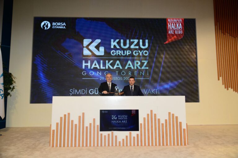BORSA İSTANBUL’DA GONG KUZUGRUP GAYRİMENKUL YATIRIM ORTAKLIĞI İÇİN ÇALDI