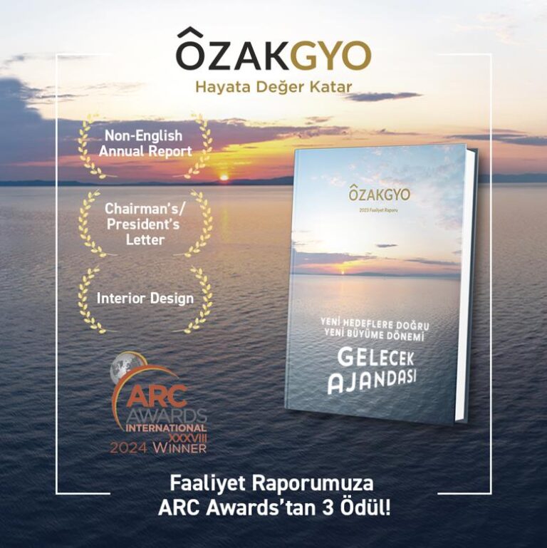 Özak GYO’ya Üç Uluslararası Ödül
