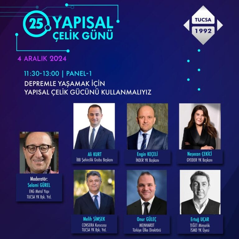 25. Yapısal Çelik Günü, Depremle Yaşamak için Çelik Yapıda Sivil Toplum Seferberliği Başlatmaya Hazır
