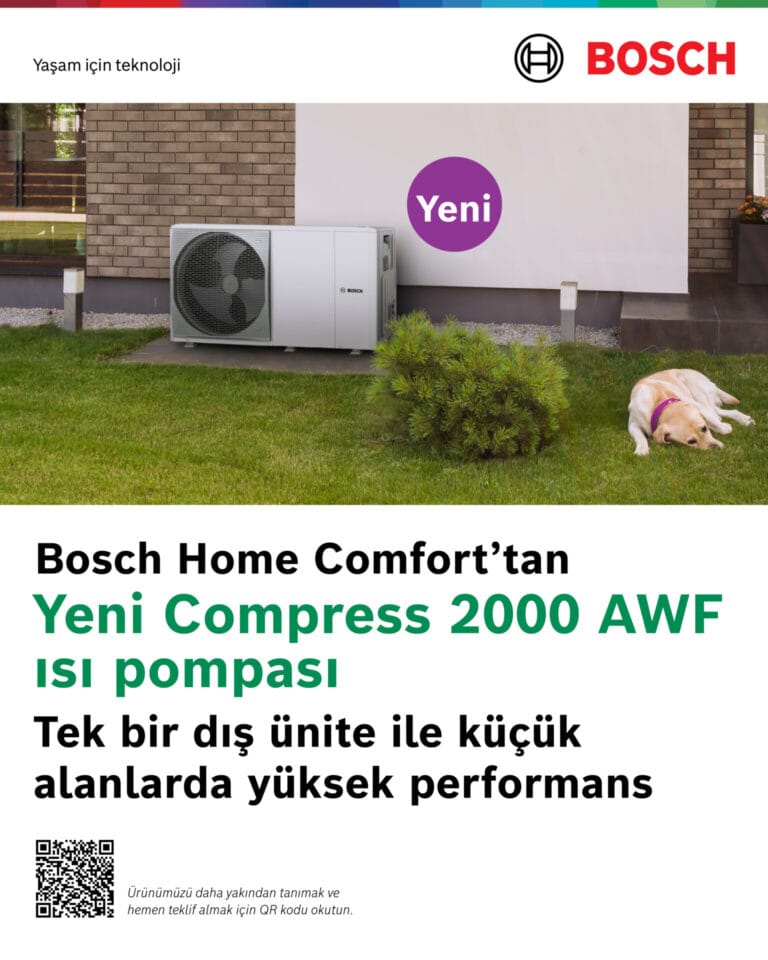 Bosch Home Comfort’tan Yeni Nesil Isı Pompası: Compress 2000 AWF