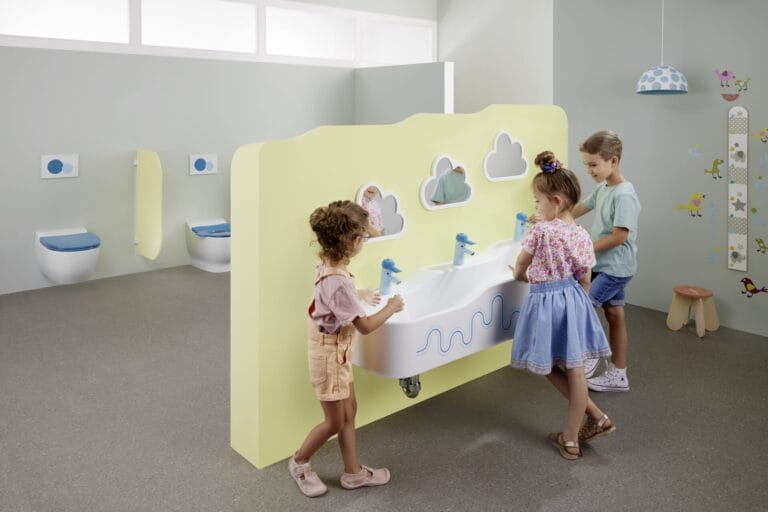 Çocukların hijyene erişimi, Geberit’in ödüllü Bambini serisiyle çok daha renkli ve eğlenceli!