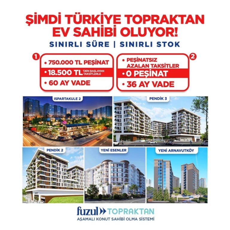 Fuzul Topraktan’dan ev sahibi olmak isteyenler için kaçırılmayacak tarihi fırsat!