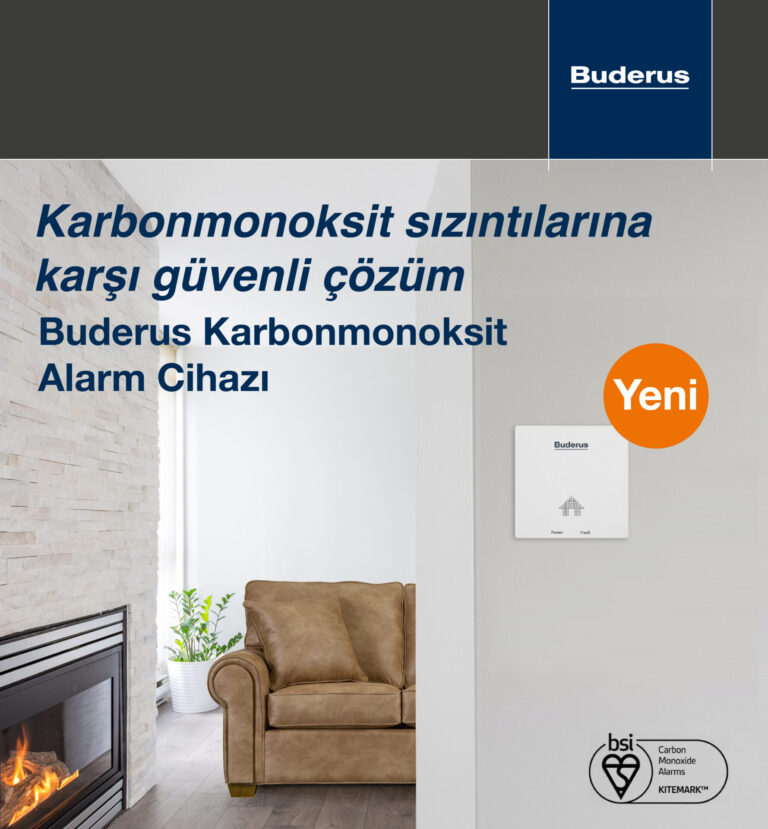 Buderus’tan Yaşam Alanları İçin Yeni Karbonmonoksit Alarm Cihazı
