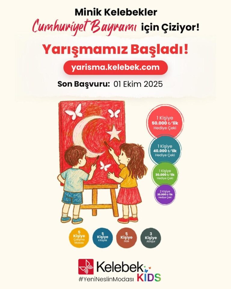 Kelebek Mobilya 7. Geleneksel “Kelebek Kids Resim Yarışması” Başvuruları Uzatıldı!