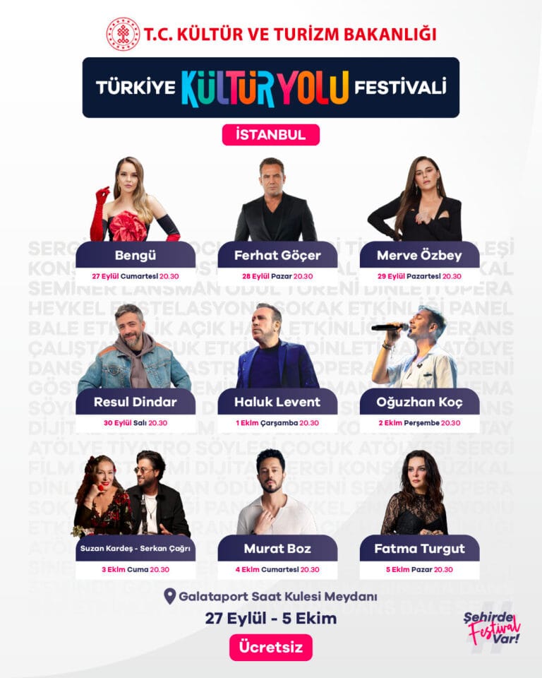TÜRKİYE KÜLTÜR YOLU FESTİVALİ 9 GÜN BOYUNCA GALATAPORT İSTANBUL’DA
