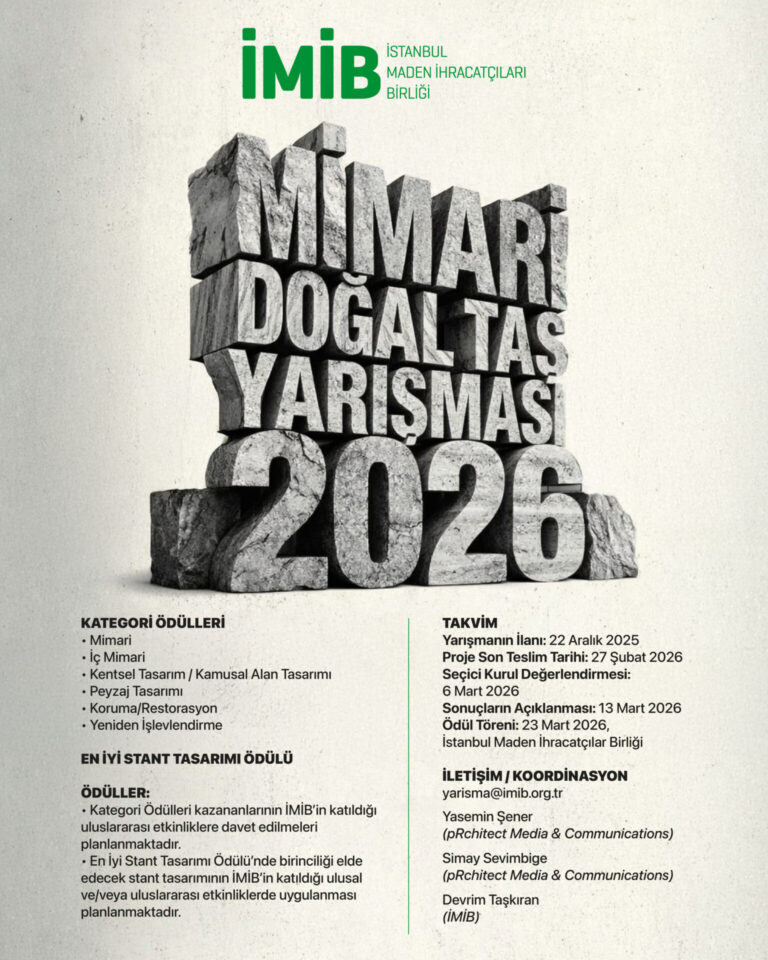 13. Mimari Doğal Taş Yarışması’nda Proje Teslim Tarihi Uzatıldı!